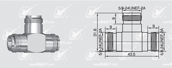 N type T adapter 